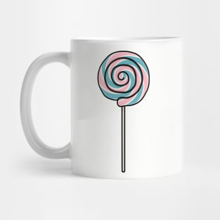 Fun Swirl Lolly Pop Cartoon Style Illustration Mug